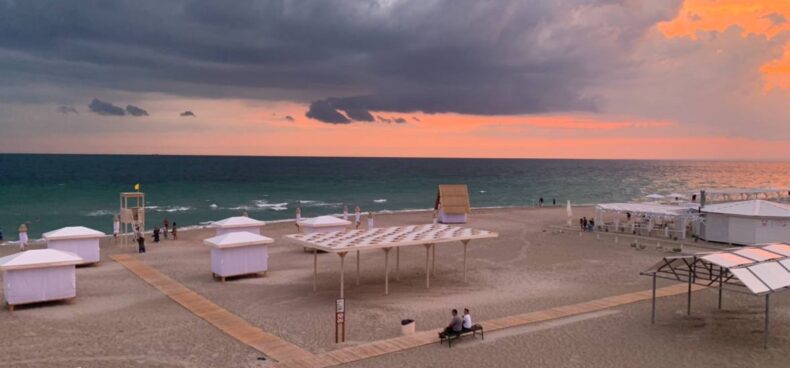 База отдыха 62 Штормовое - вид с балкона отеля