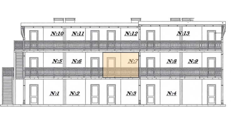 размещение седьмого номера базы отдыха 62 Штормовое