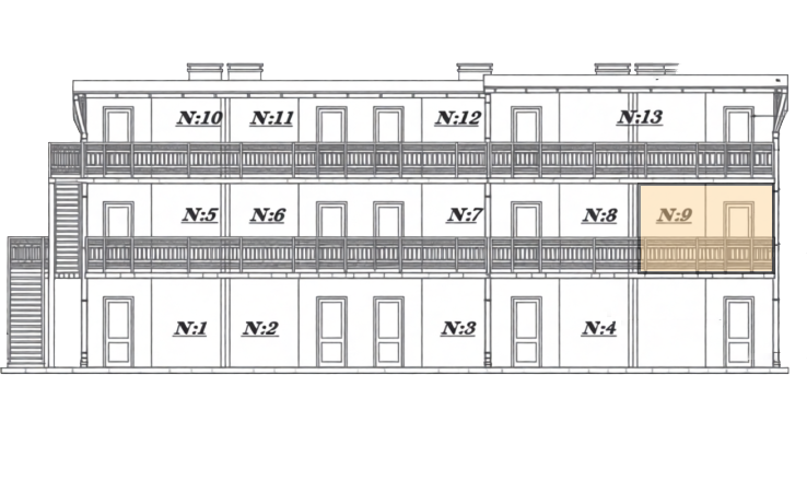 размещение девятого номера базы отдыха 62 Штормовое